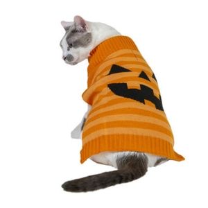 🎃🍂Jack-O-lantern Halloween Dog Sweater, for Dogs or Cats-M